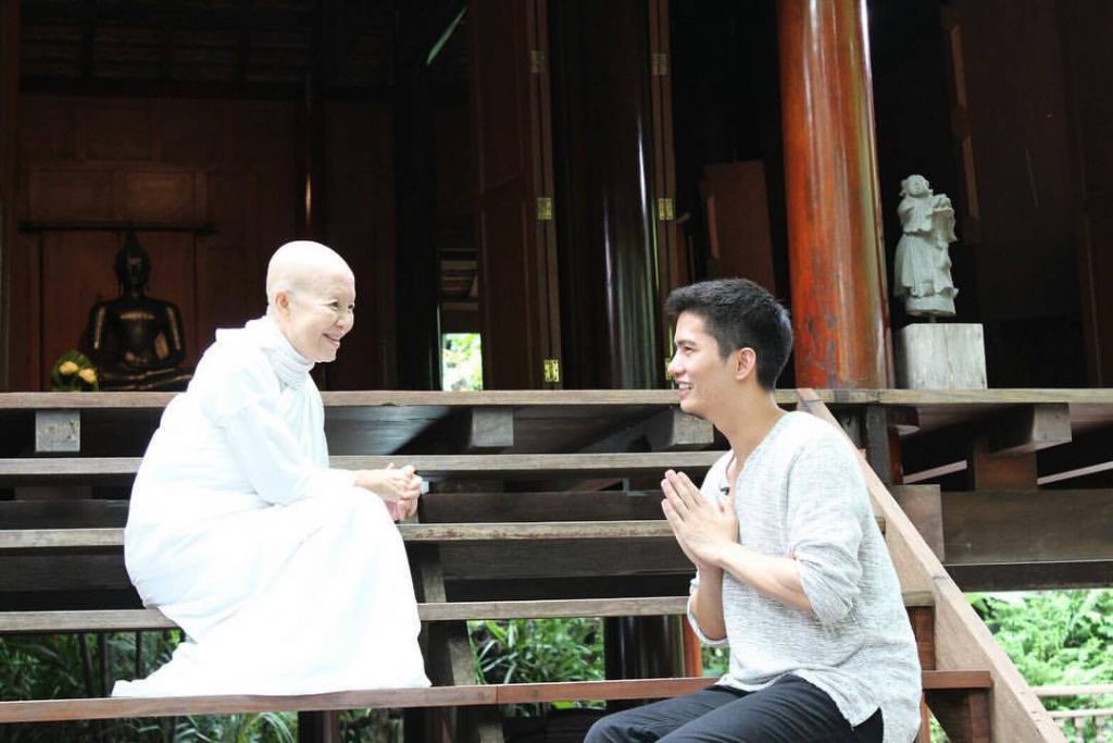 Sean Buranahiran at the temple