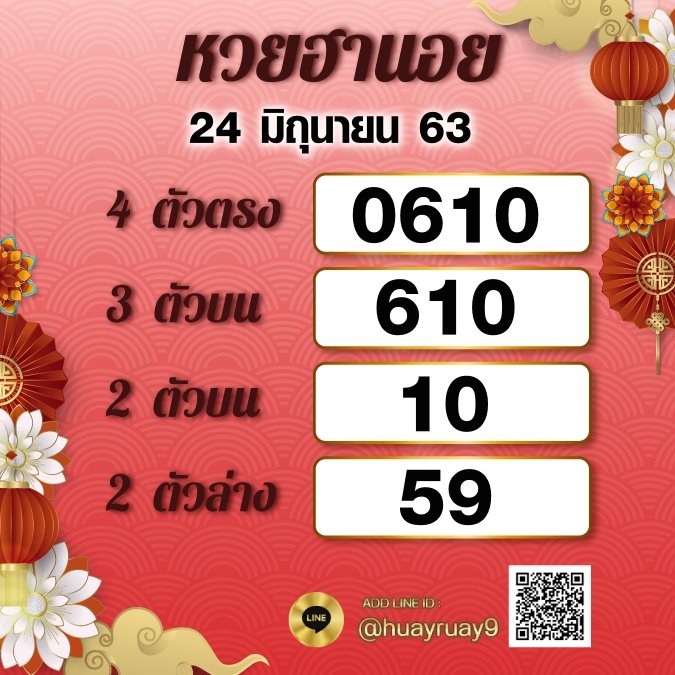 Lotto Hanoi Result 24 6 63
