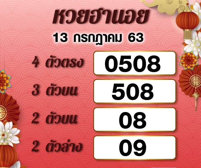 Hanoi Lotto 13 7 63 1