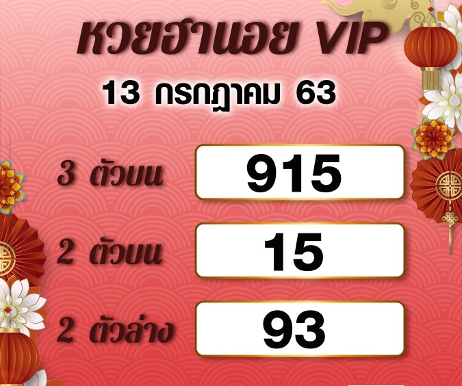 Hanoi Lotto VIP 13 7 63