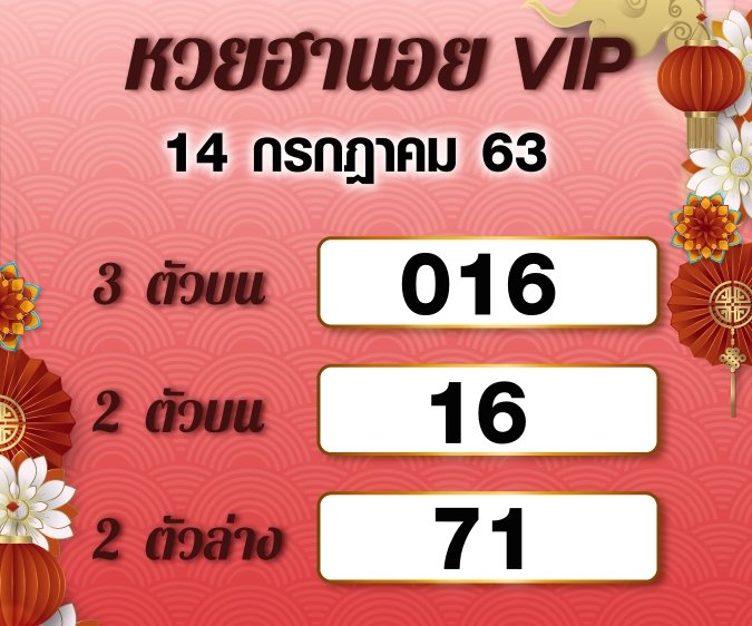 Hanoi Lotto VIP 14 7 63