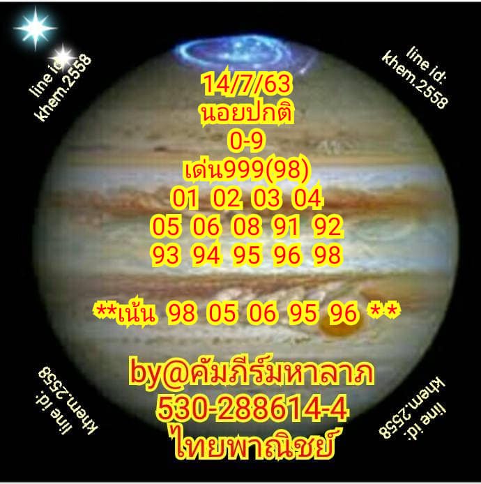 Hanoi Lotto Kapeema Halap 14 7 63.1