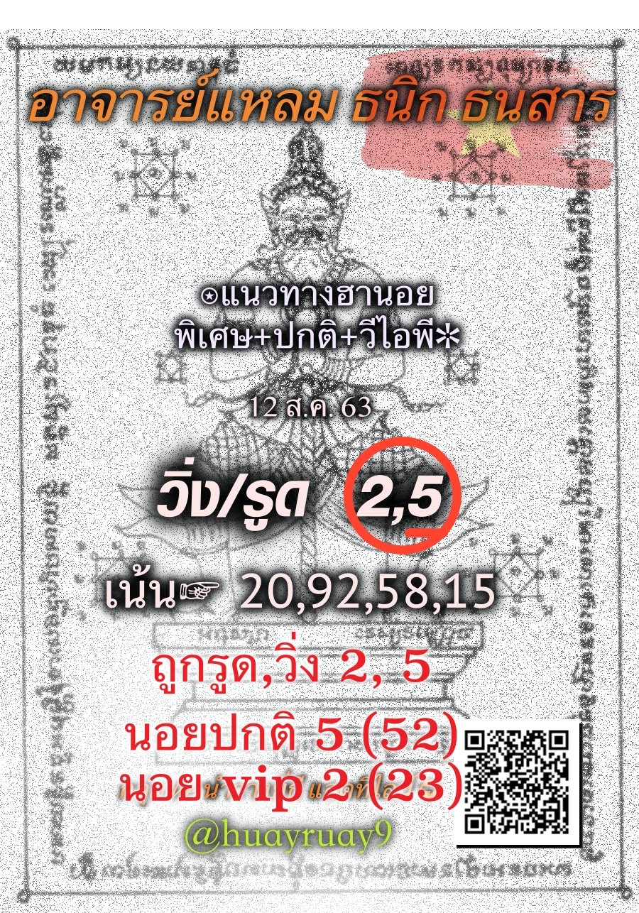 Hanoi Lotto Lheam 12 8 63 1