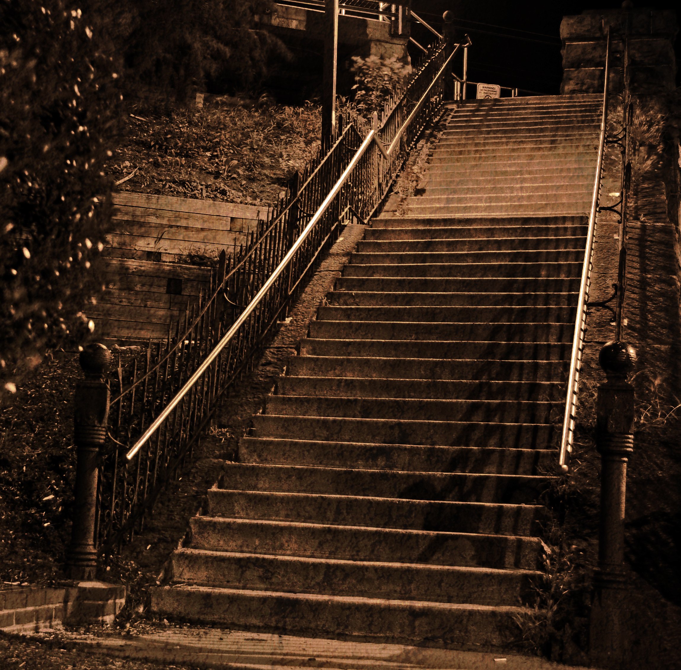 At The Stairs