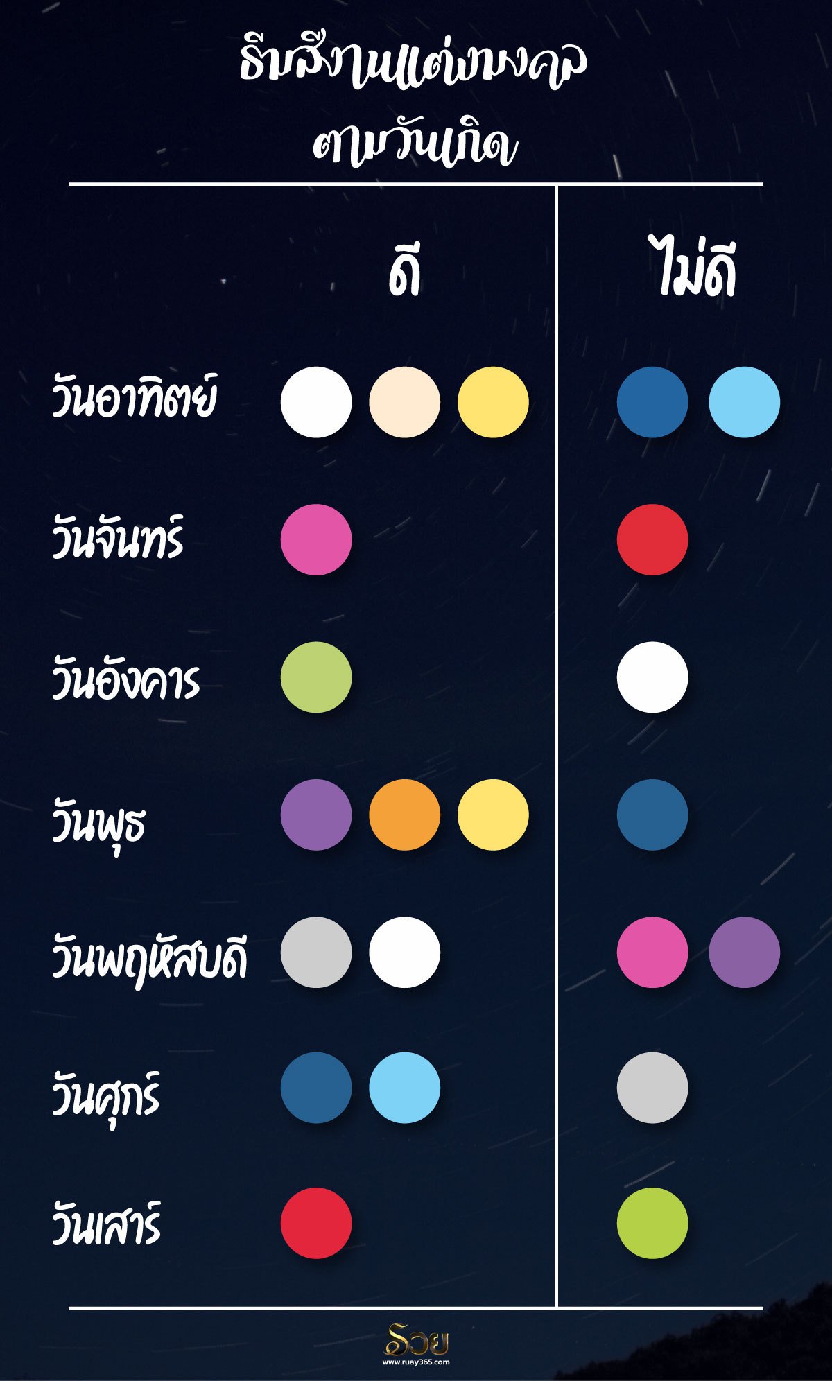 ธีมสีงานแต่ง