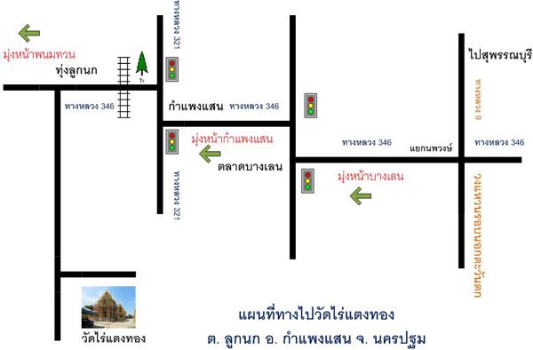 Map Raitangthong Temple