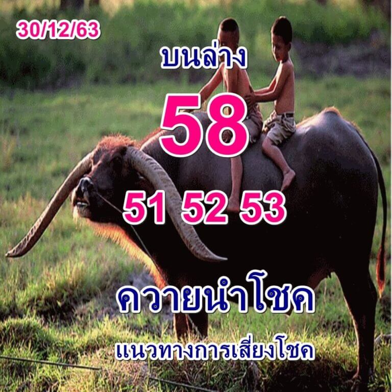 เลขเด็ดหวยดัง30/12/63