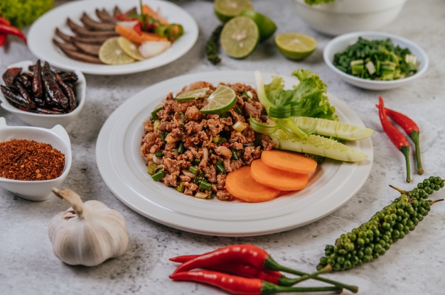 Pork larb