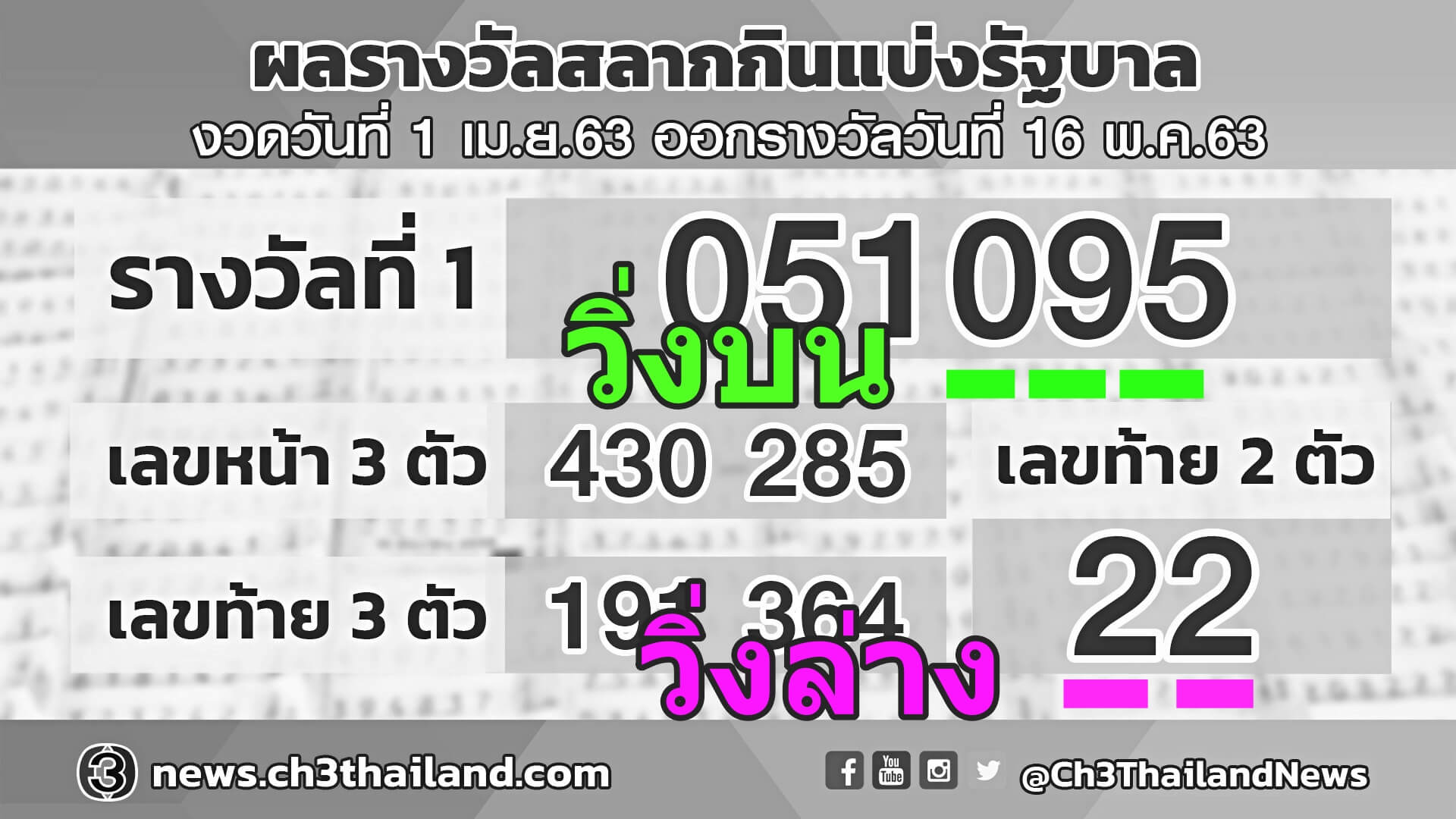 เลขวิ่งบน-ล่าง