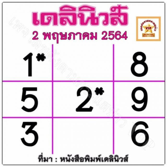 หวยเดลินิวส์2/5/64