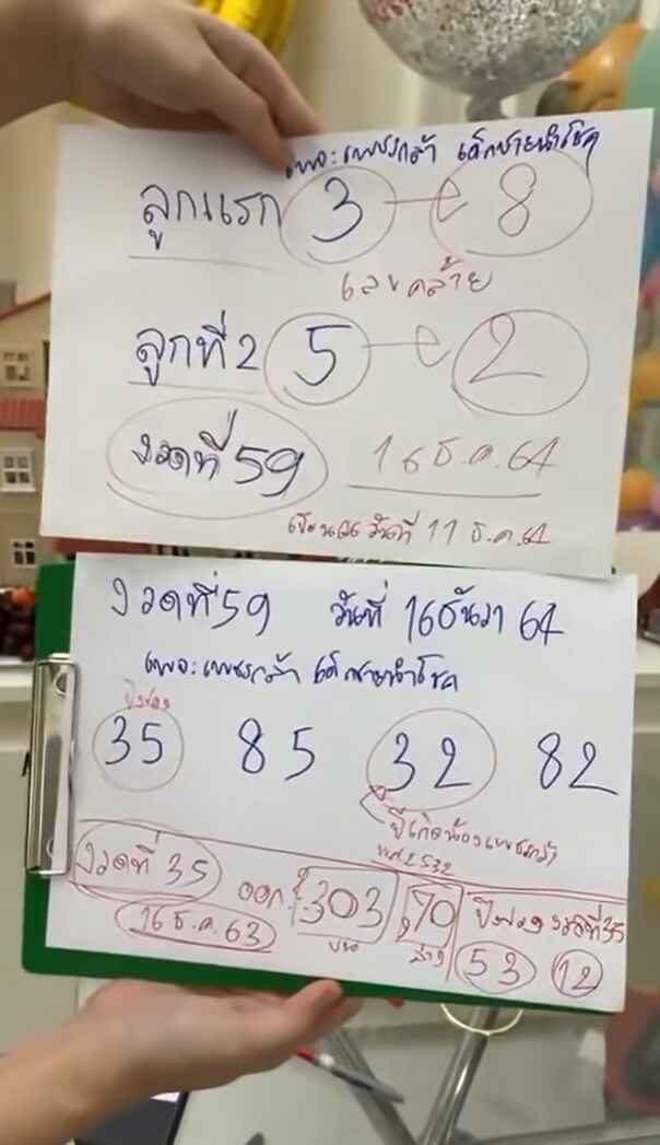 หวยเพชรกล้า 16 -12 - 64 