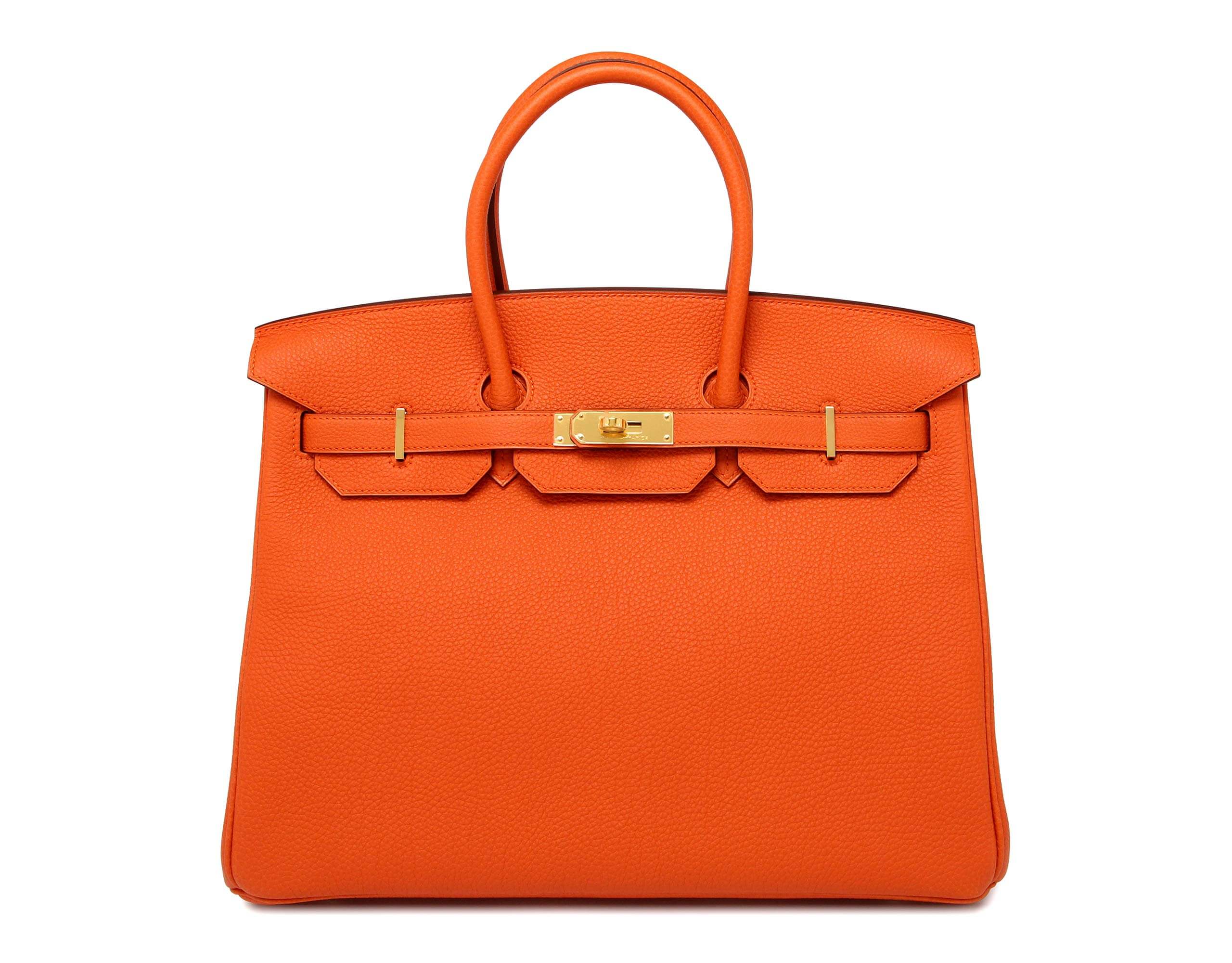 กระเป๋าหนังสีส้ม