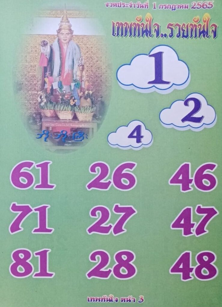 เลขเด็ดเทพทันใจ