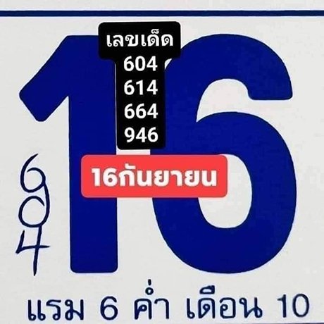 หวยปฏิทินจีนลอตเตอรี่พารวย