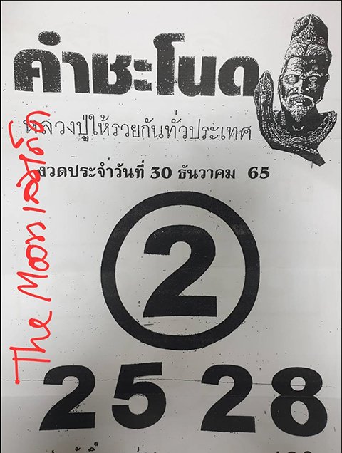 หวยคำชะโนด 30/12/65