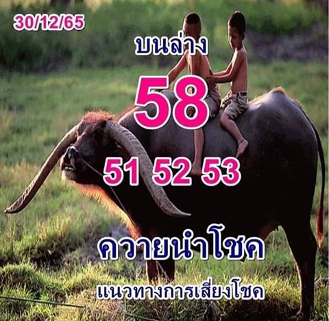 หวยพี่ควาย 30/12/65
