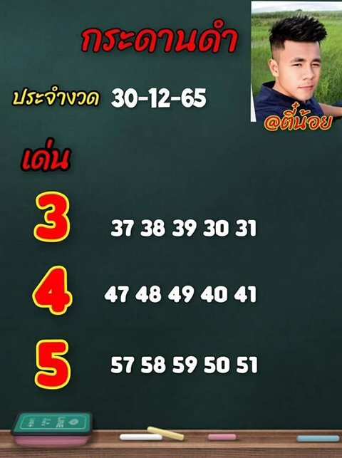 หวยกระดานดำ 30/12/65