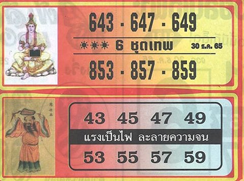 เลข 6 ชุดเทพ 30/12/65